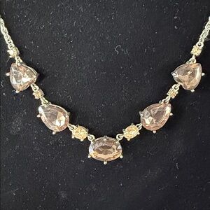 CHICO’s Rope Chain Crystal Statement Necklace